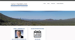 Desktop Screenshot of larrysandersmd.com